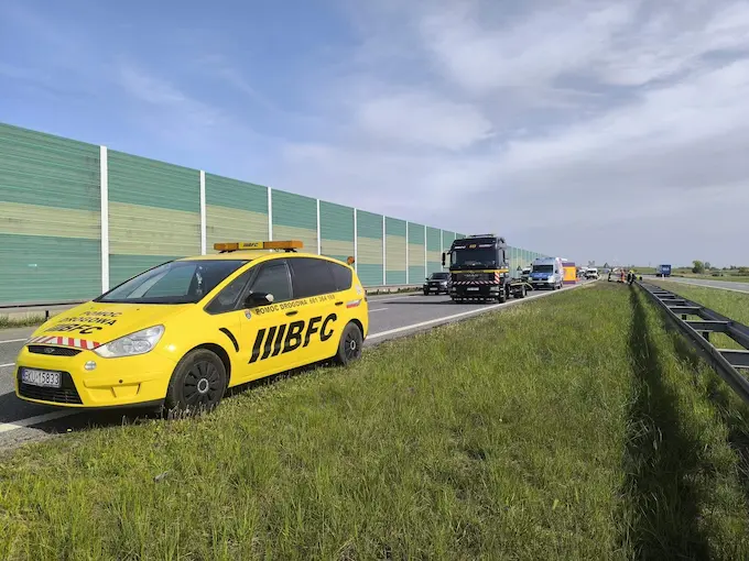 Holowanie na lince na autostradzie przepisy